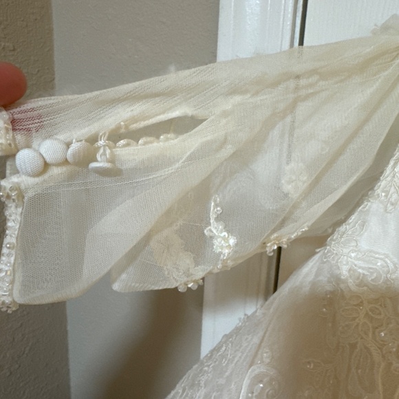 Oleg Cassini Plus Size 20 Wedding Ballgown - Picture 11 of 12